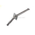 Angled stainless steel tube burner